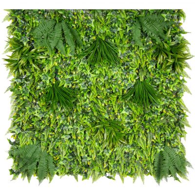 عشب جداري صناعي | 100 × 100 سم | أخضر
