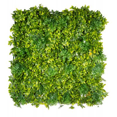 عشب جداري صناعي | 100 × 100 سم | أخضر أصفر