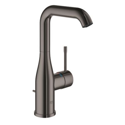 Grohe Basin Single Handle Lever Bathroom Sink Faucet | Essence Collection | Lareg Size | Graphite