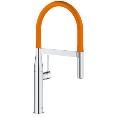 Grohe Easy-Dock Professional Kitchen Mixer | Essence Collection | 1/2 Inch | Orange
