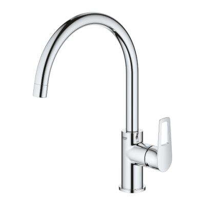 Grohe Single Lever Kitchen Basin Mixer | Bauloop Collection | 1/2 Inch | Chrome