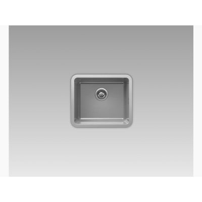 كوهلر مغسلة مطبخ مربع ستانلس ستيل | مجموعة برولوج | 48 × 48 سم | ستانلس ستيل