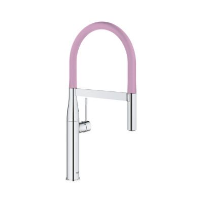 Grohe Easy-Dock Professional Kitchen Mixer | Essence Collection | 1/2 Inch | Pink