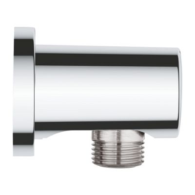 Grohe Shower Water Round Outlet Elbow | RainShower Collection | 1/2 Inch | Chrome