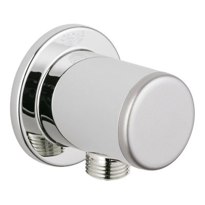 Grohe Shower Water Round Outlet Elbow | Relexa Collection | 1/2 Inch | Chrome
