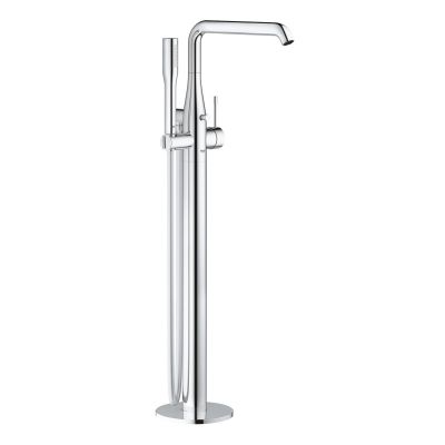 Grohe Single-Handle Free-Standing Tub Mixer With Hand Shower | Essence New Collection | Chrome