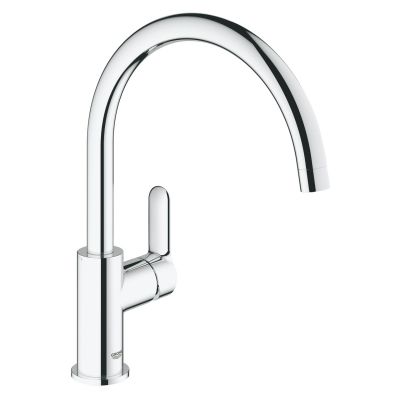 Grohe Single Lever Kitchen Basin Mixer | BauEdge Collection | 1/2 Inch | Chrome